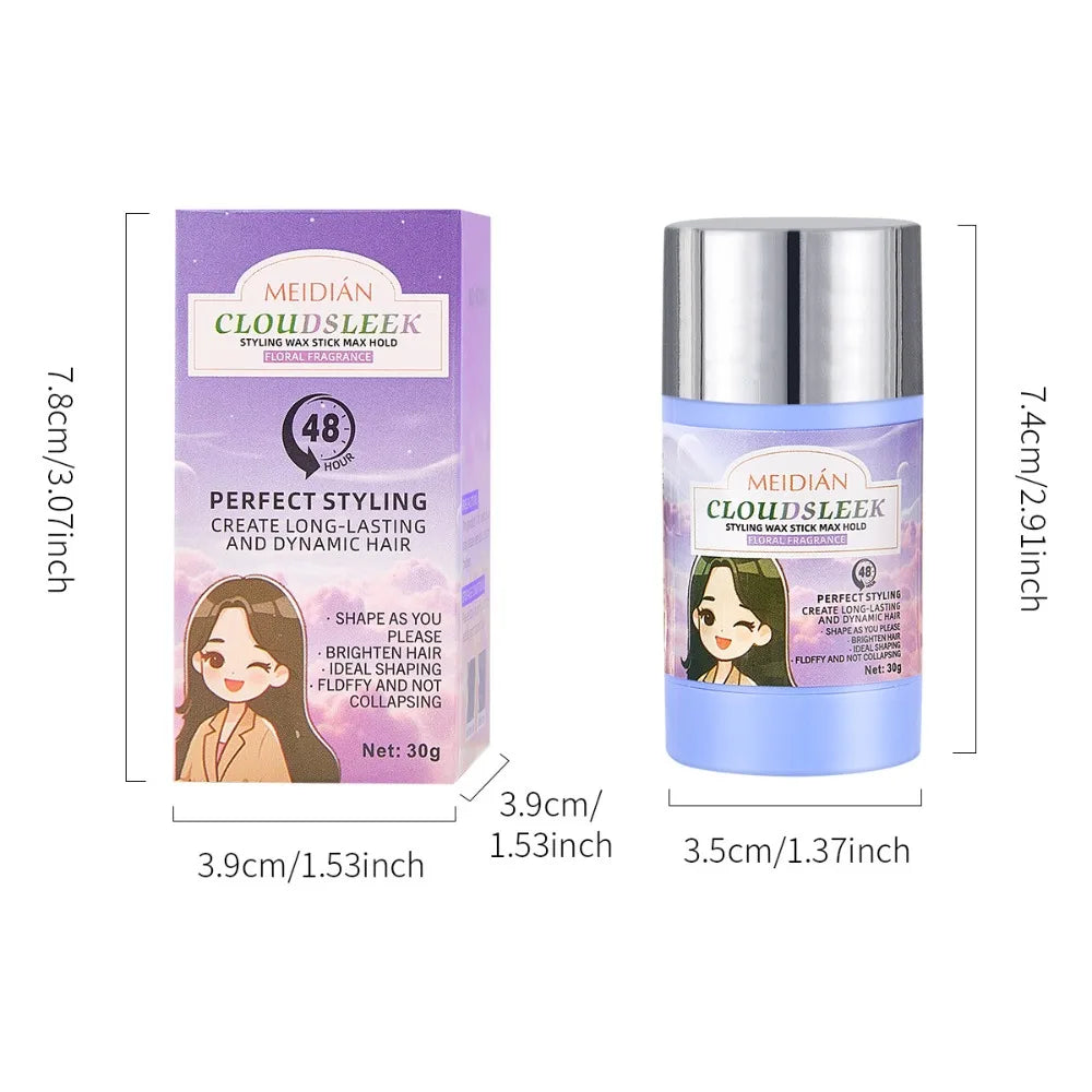 Hair Wax Stick Matte Hair Wax & Hair Clay Hair Styling Paste for Tidy Flyaway Hair