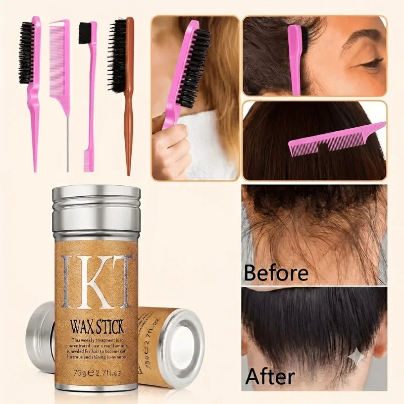 Hair Wax Stick Set for Wigs and Blow-Dry Styling, Unscented, 4-Pack - image 6