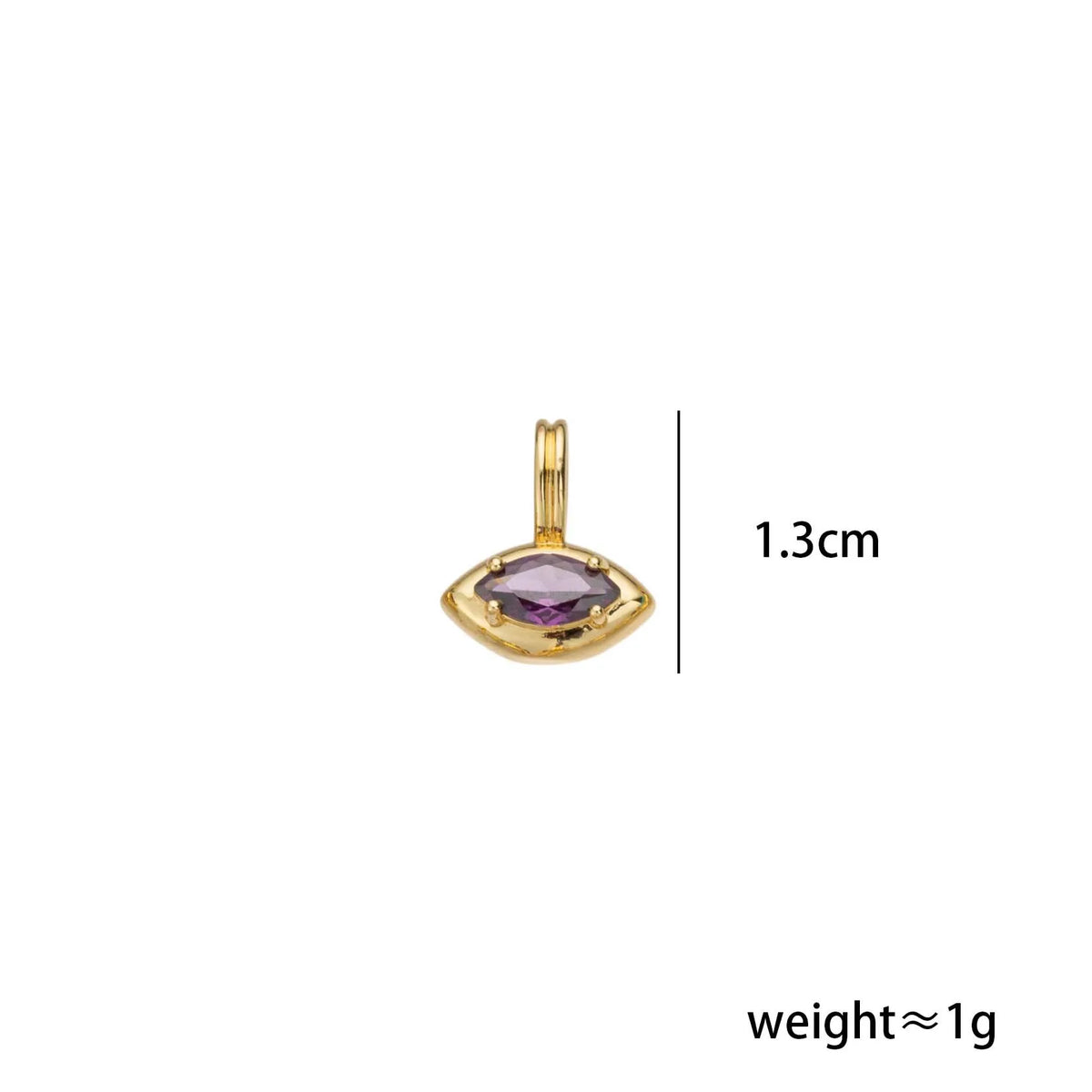 Geometric Zircon Birthstone Pendant on Copper for DIY Bag Charms - image 8