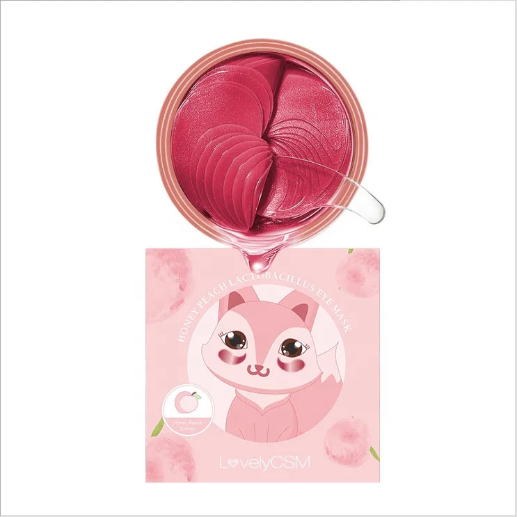 Peach Collagen Crystal Under-Eye Pads for Home and Travel - image 3