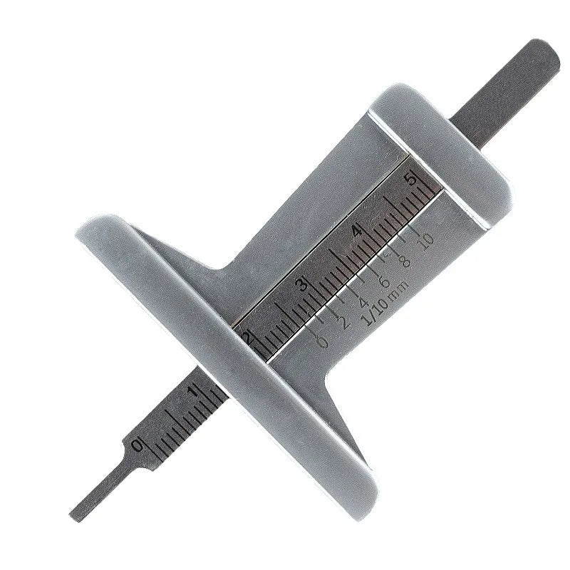 Stainless Steel Tire Tread Depth Gauge 0-50mm (5cm) Precise Durable Sturdy Vehicle Tire