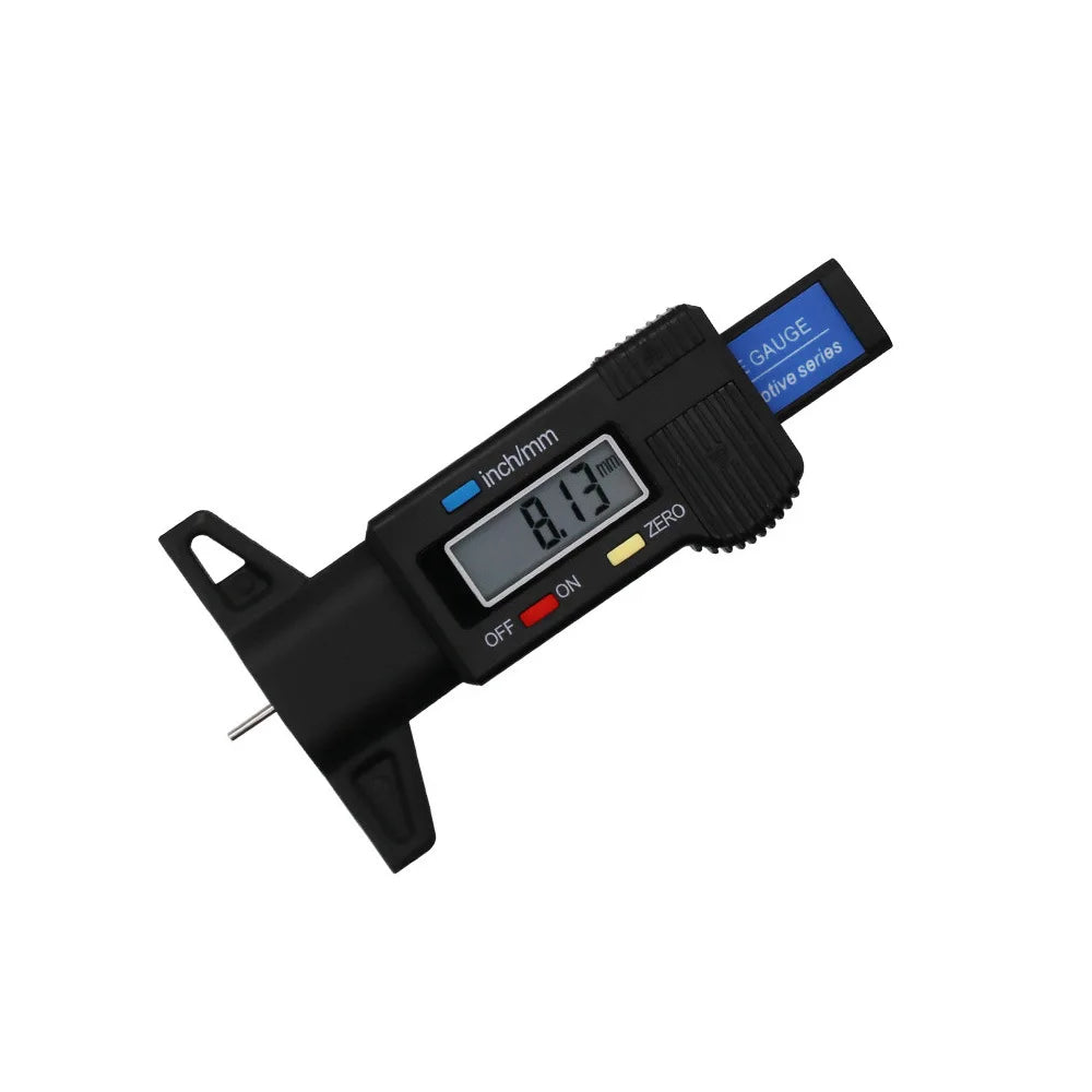0-25.4mm LCD Tyre Digital Tire Tread Depth Gauge Meter Measure Caliper Thickness Gauges