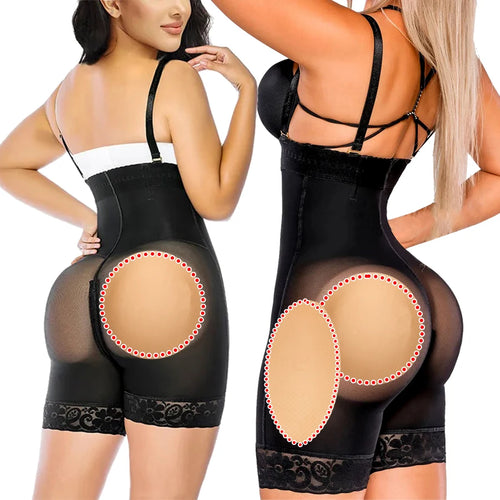 High Waist Fake Buttock Hip Enhancer Tummy Control Panties Shorts Slimming Breathable 1