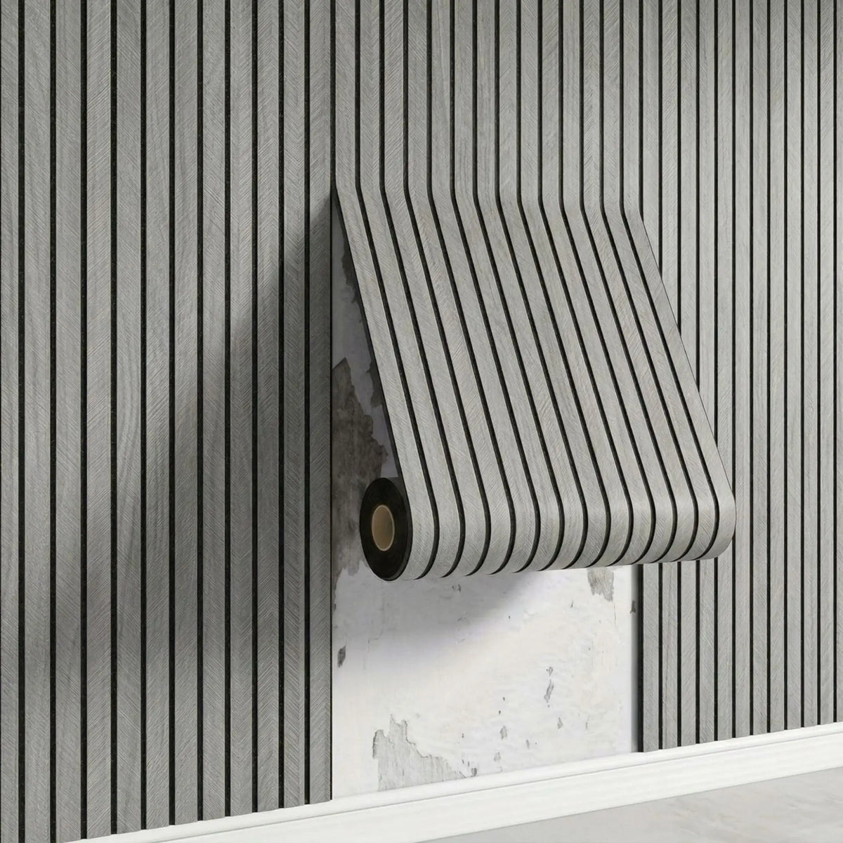 Retro Chinoiserie Wood Slat Peel and Stick Wall Film, 60 cm x 3 m - image 10