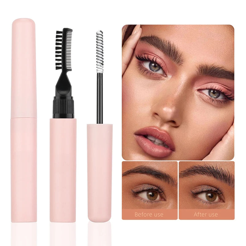 Clear Brow Lamination Gel Pen with Brush, Freeze-Set, Waterproof - image 5