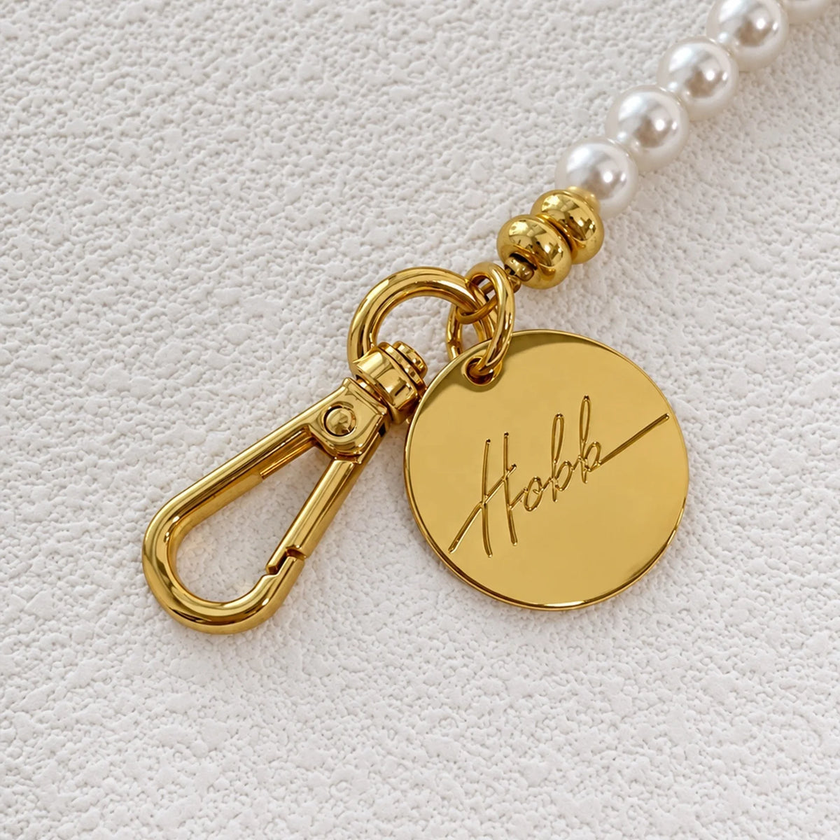 New Phone Strap Women French-Style Elegant Light-Luxury Shell Pearl Beaded Chain