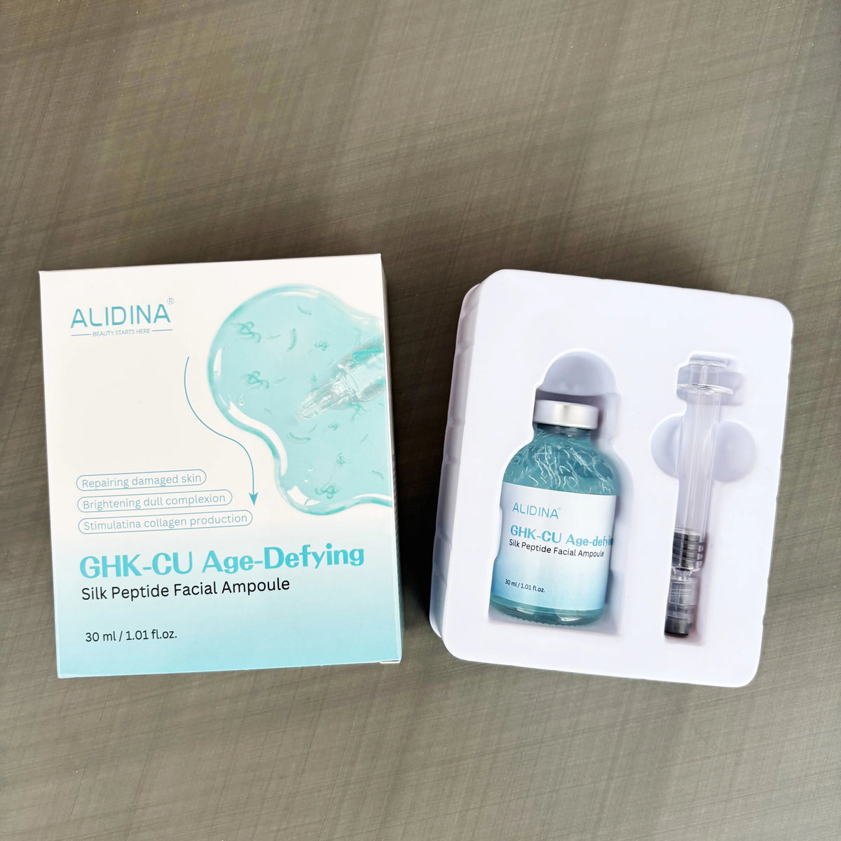 Silk Peptide Face Ampoule, 30 ml, PDRN, GHK-Cu or Collagen - image 2