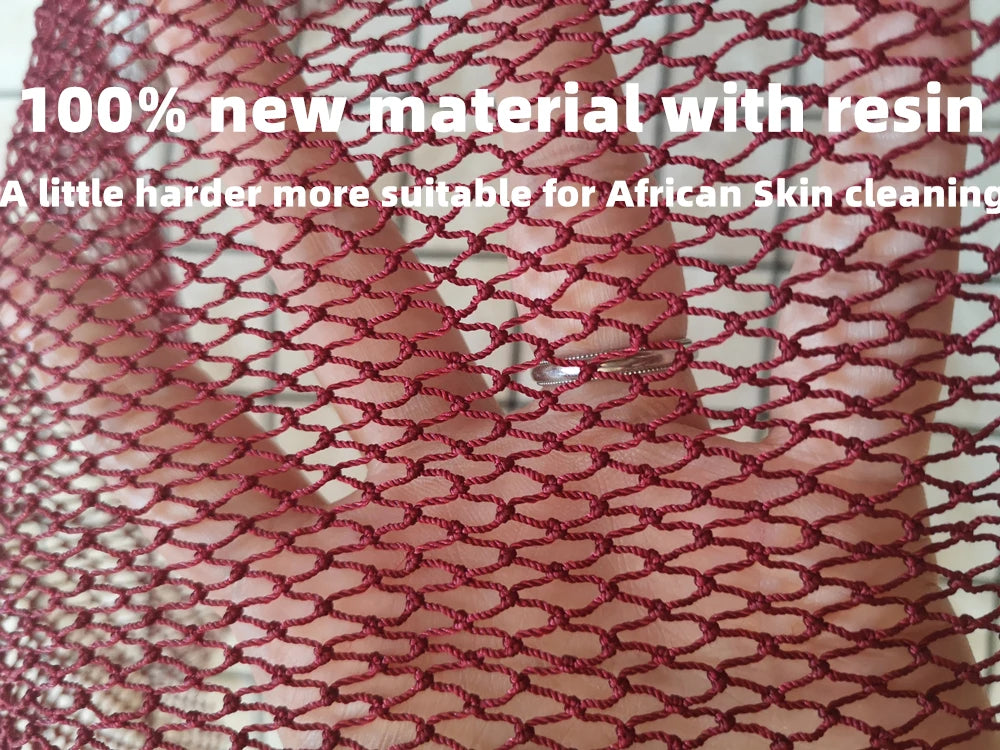 Soft Rose Gold African Net Sponge with Diamond Mesh - image 4