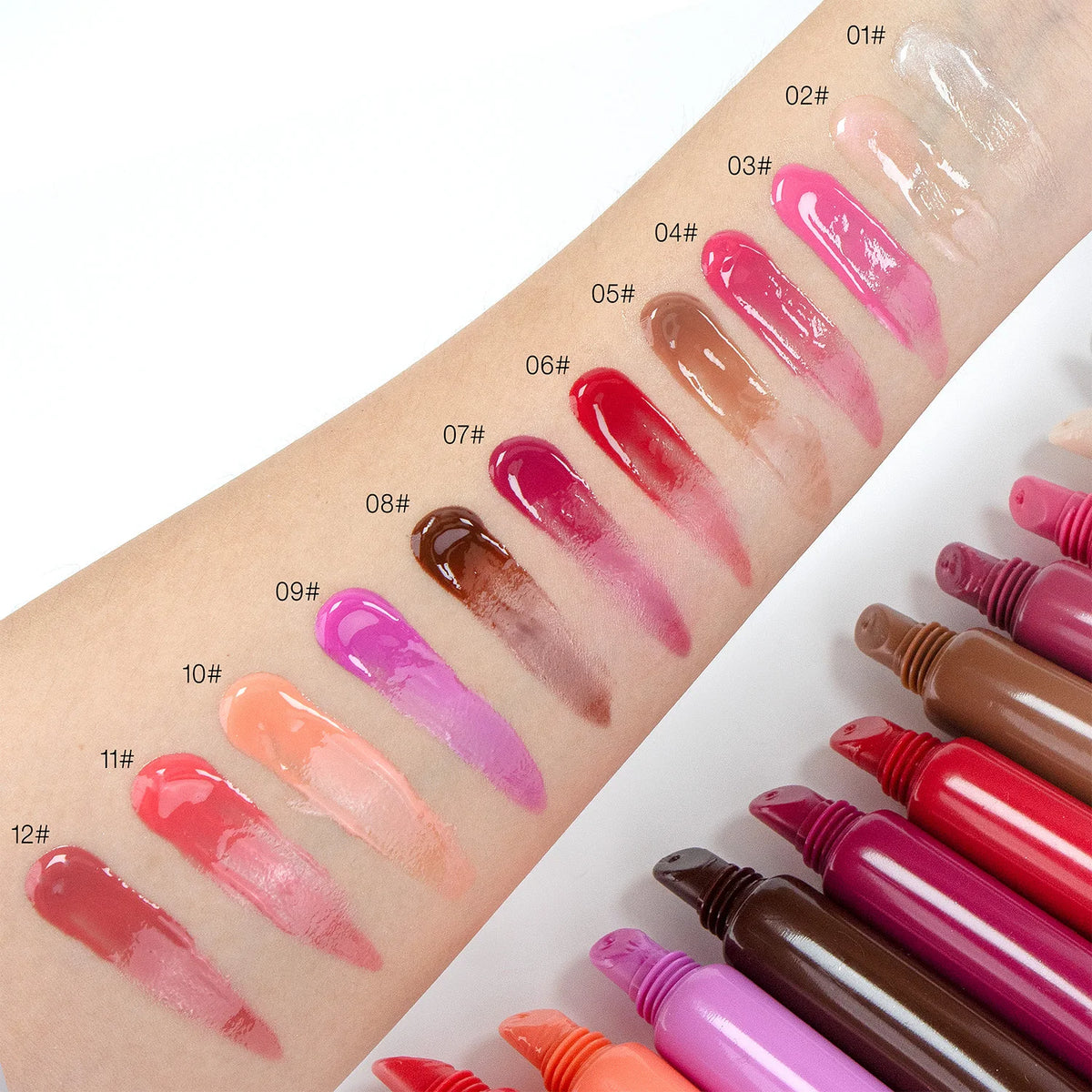 Vegan Peptide Lip Butter Balm, Fruit Flavor, 12 ml, 12 Shades - image 2