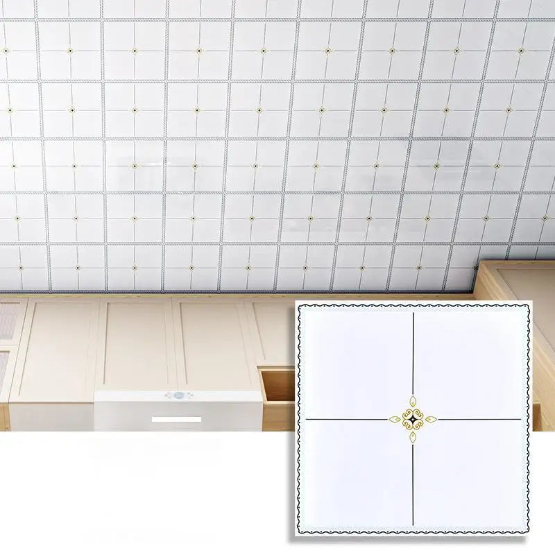 3D PVC Self-Adhesive Ceiling Panels, 60 x 60 cm Tiles, 2.5 mm Thick - image 6