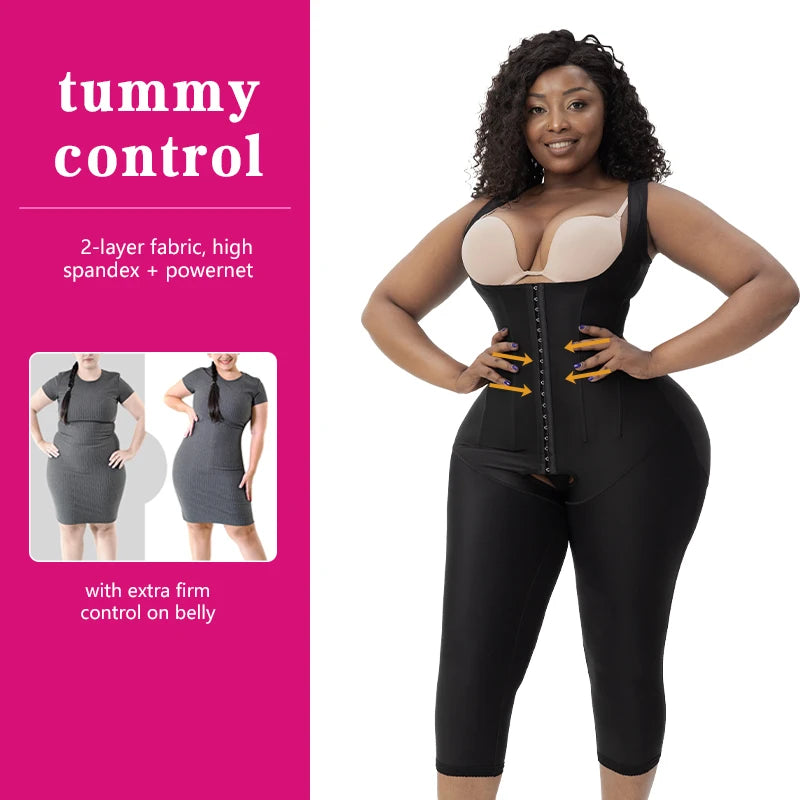 Thick-Strap Faja Shapewear Bodysuit, Firm Control Butt Lifter - image 3