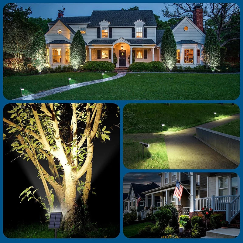 Solar Spotlights with 40 LEDs and 4 Light Modes, IP65, Auto On/Off - image 4