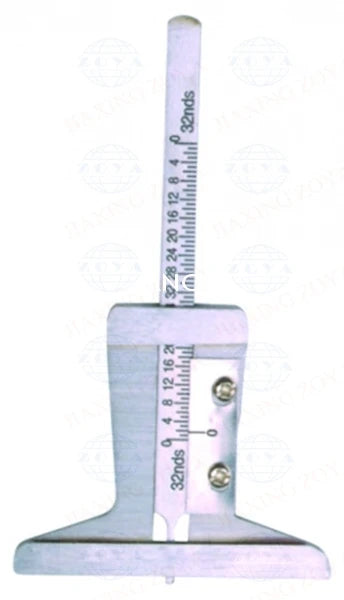 Stainless Steel Tire Tread Depth Ruler, 0-50 mm, Silver - image 4