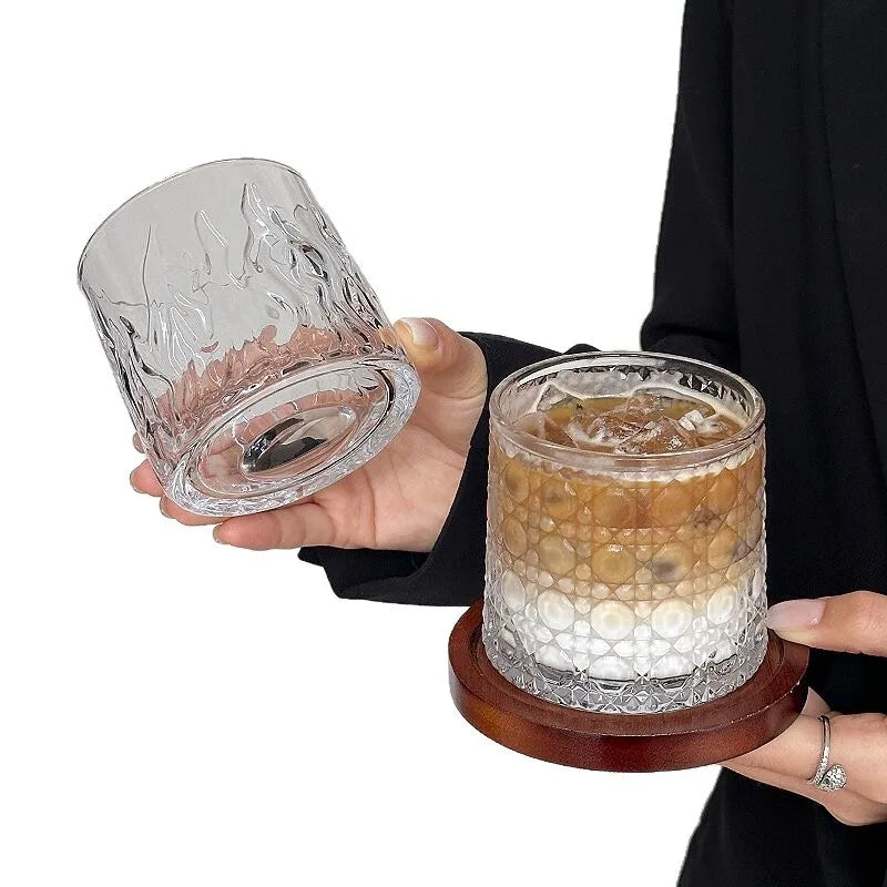 Rotating Glass Tumbler for Coffee, Whiskey or Juice, Optional Coaster - image 5
