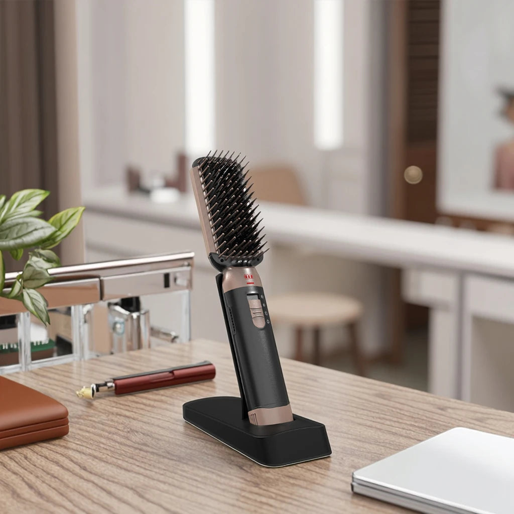 Cordless Ceramic Hair Straightening Comb, USB Rechargeable, 75W - image 2