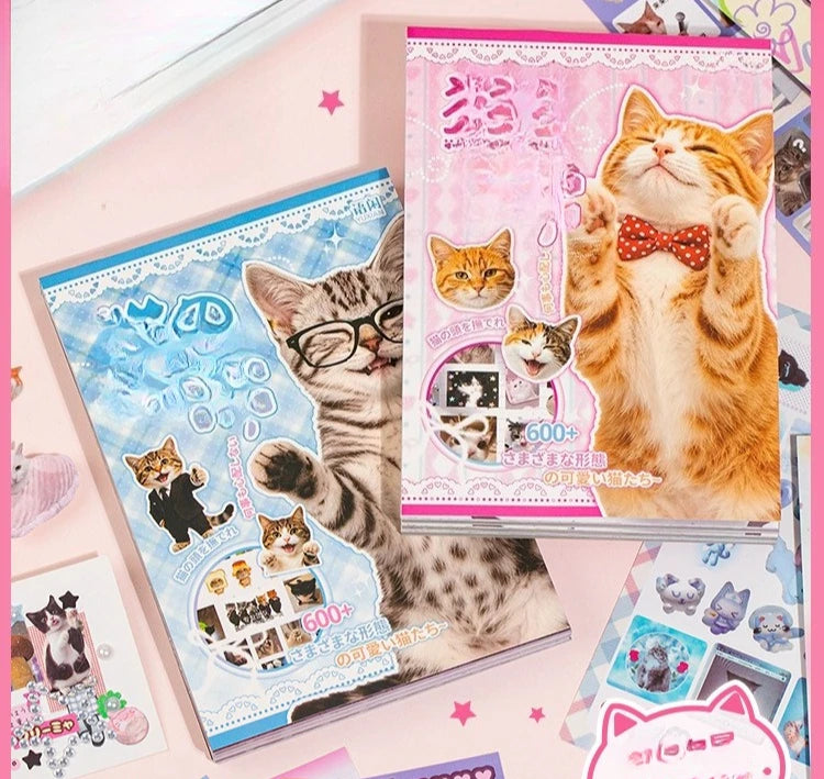 Funny Cat Emoticon Paper Stickers for Planners, 20-Pack - image 9