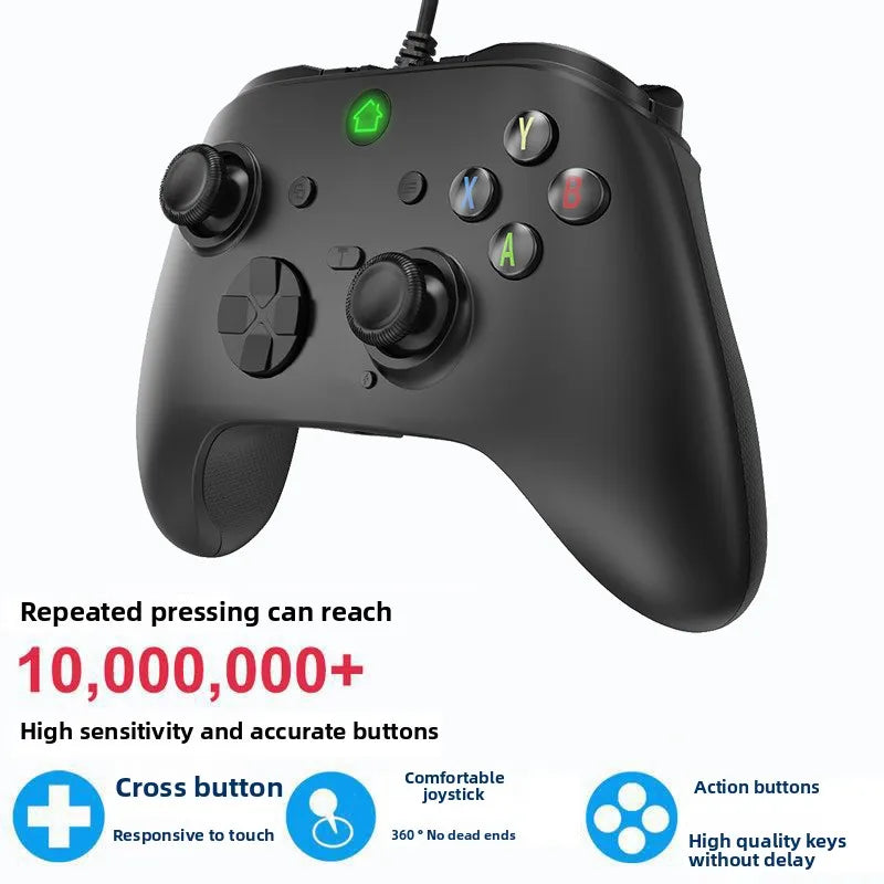Wired Controller Hall Effect Joysticks &Triggers Gamepad with Turbo T-A102L Dual