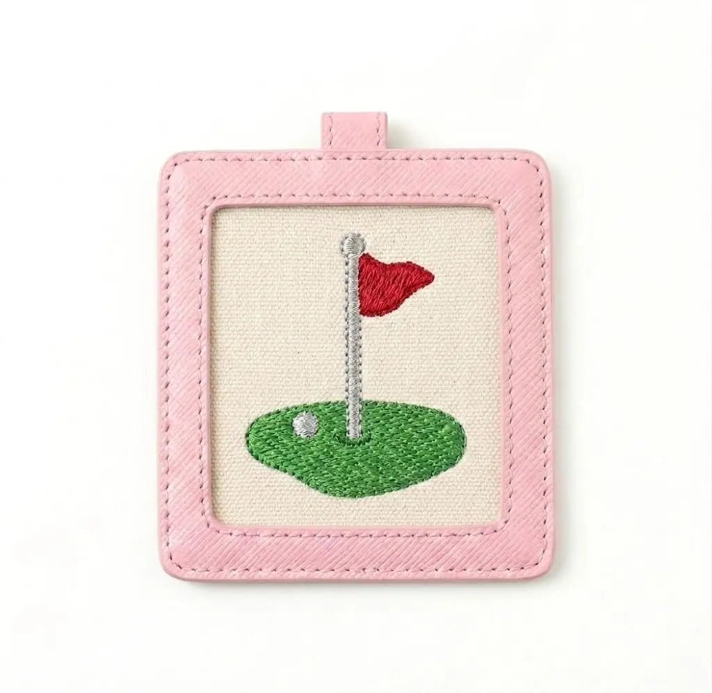 Square PU Leather Bag Charm for 4x4 Inch Photo or Needlepoint - image 5