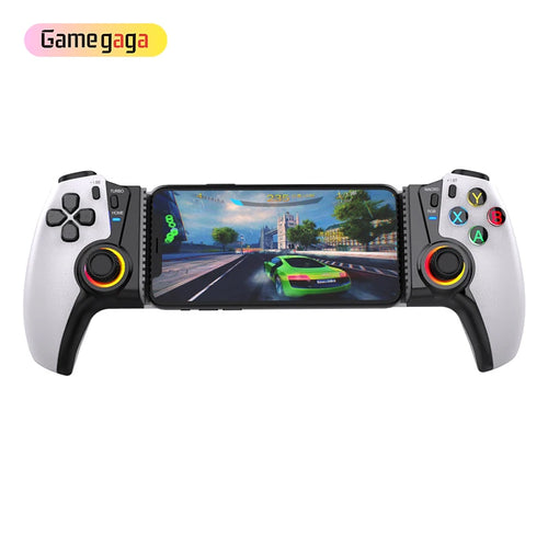 STK-7011 Wireless Game Controller RGB Lighting Hall Effect Gamepad Stretching Joystick