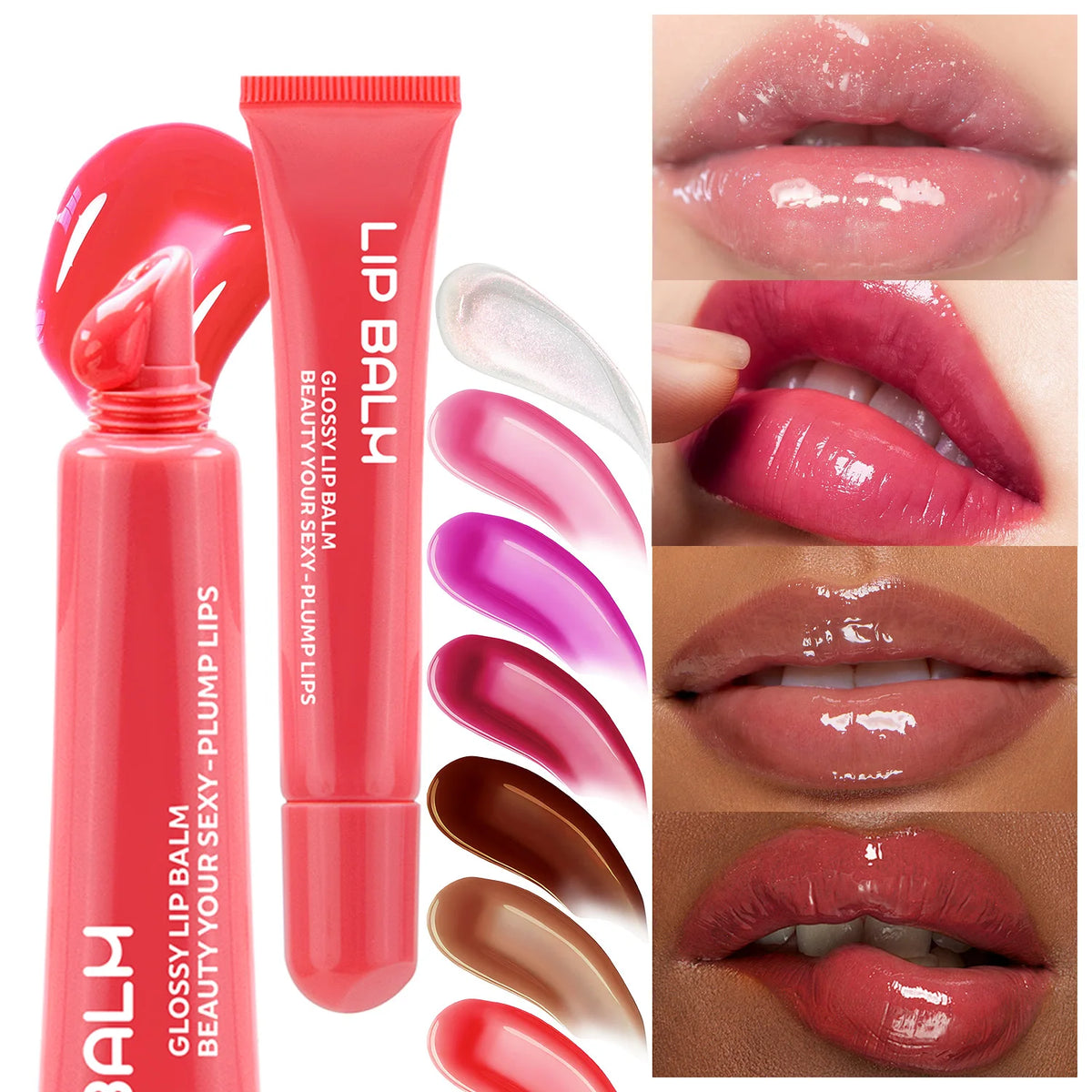 Vegan Peptide Lip Butter Balm, Fruit Flavor, 12 ml, 12 Shades - image 5