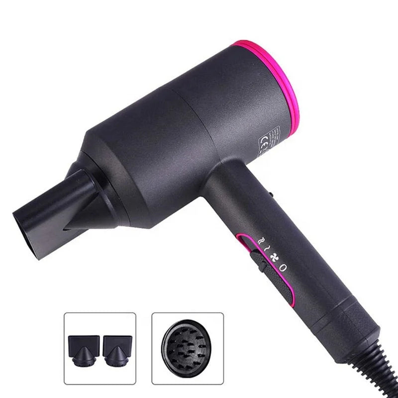 2000W Ionic Hair Dryer with 2 Nozzles and Diffuser, US Plug - image 5