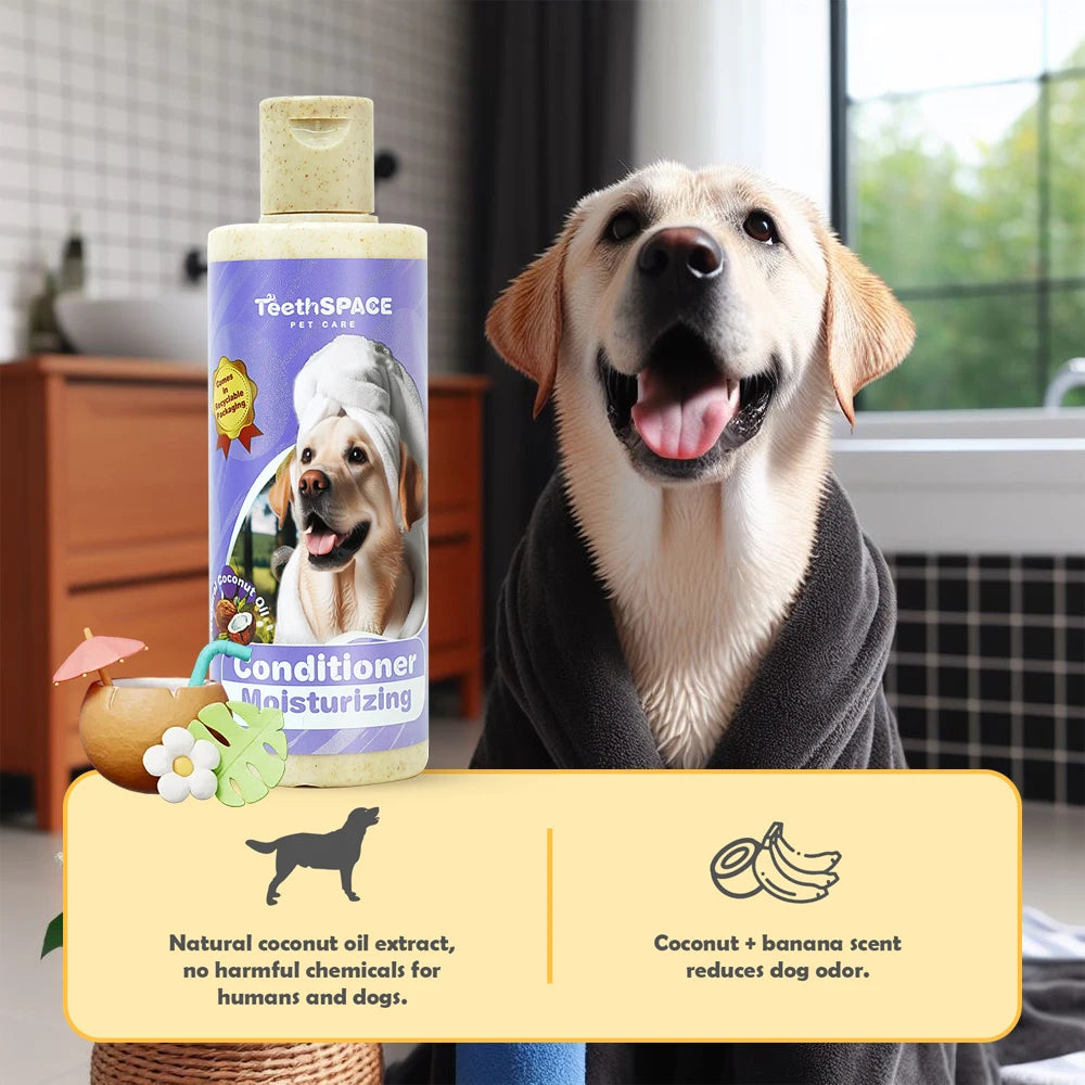 Dog Conditioner PET Grooming Moisturize Organic Conditioner for Dogs and Cats Soothes