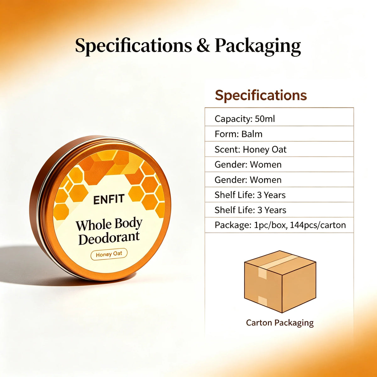 Honey Oat Whole-Body Deodorant Balm, Aluminum-Free, 50 ml - image 5