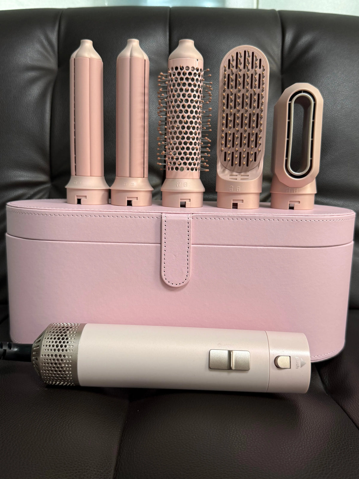 1000W Hot Air Styling Set with Dryer Brush, Curler and Straightener - image 7