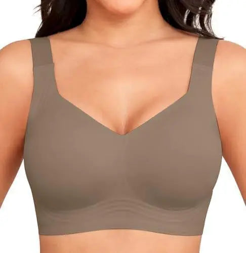 Deep V Seamless Jelly Bra, Wire-Free with Removable Pads, S–5XL - image 10