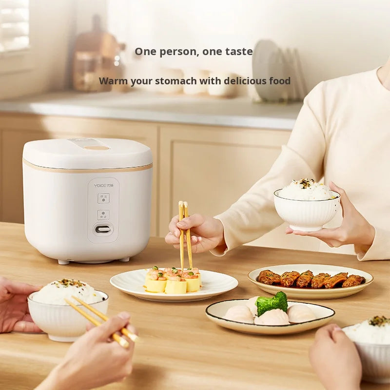 Youyi 2L Mini Rice Cooker Multifunctional Intelligent Steamer for 2-4 People Household
