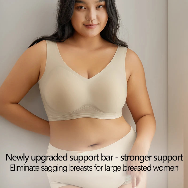 Everyday Plus-Size Jelly Bra with Removable Pads, Sizes M–5XL - image 3