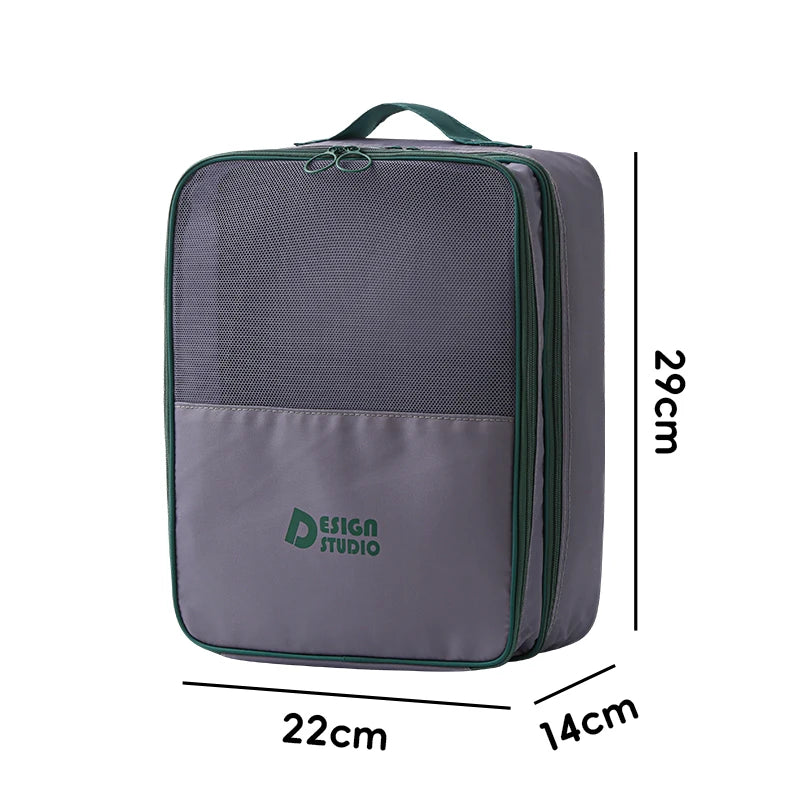 Zippered Polyester Shoe Dust Bag for Travel Packing, 200 g