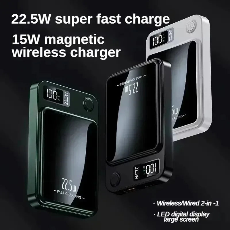 The Hottest Magnetic Power Bank Wireless Portable Charger Power Bank Multifunctional
