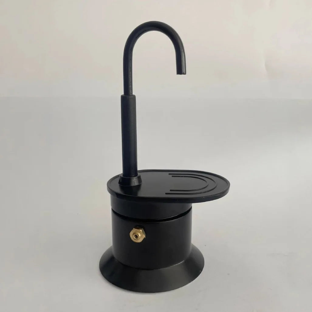 50 ml Mini Moka Pot, Single-Cup Aluminum Coffee Maker for Travel - image 4