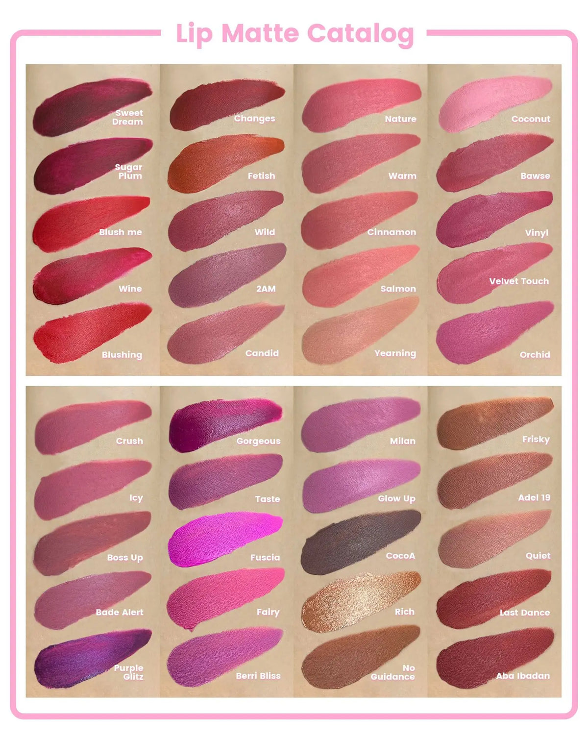 Waterproof High-Pigment Non-Stick Cup Lip Gloss, Glossy or Matte - image 9
