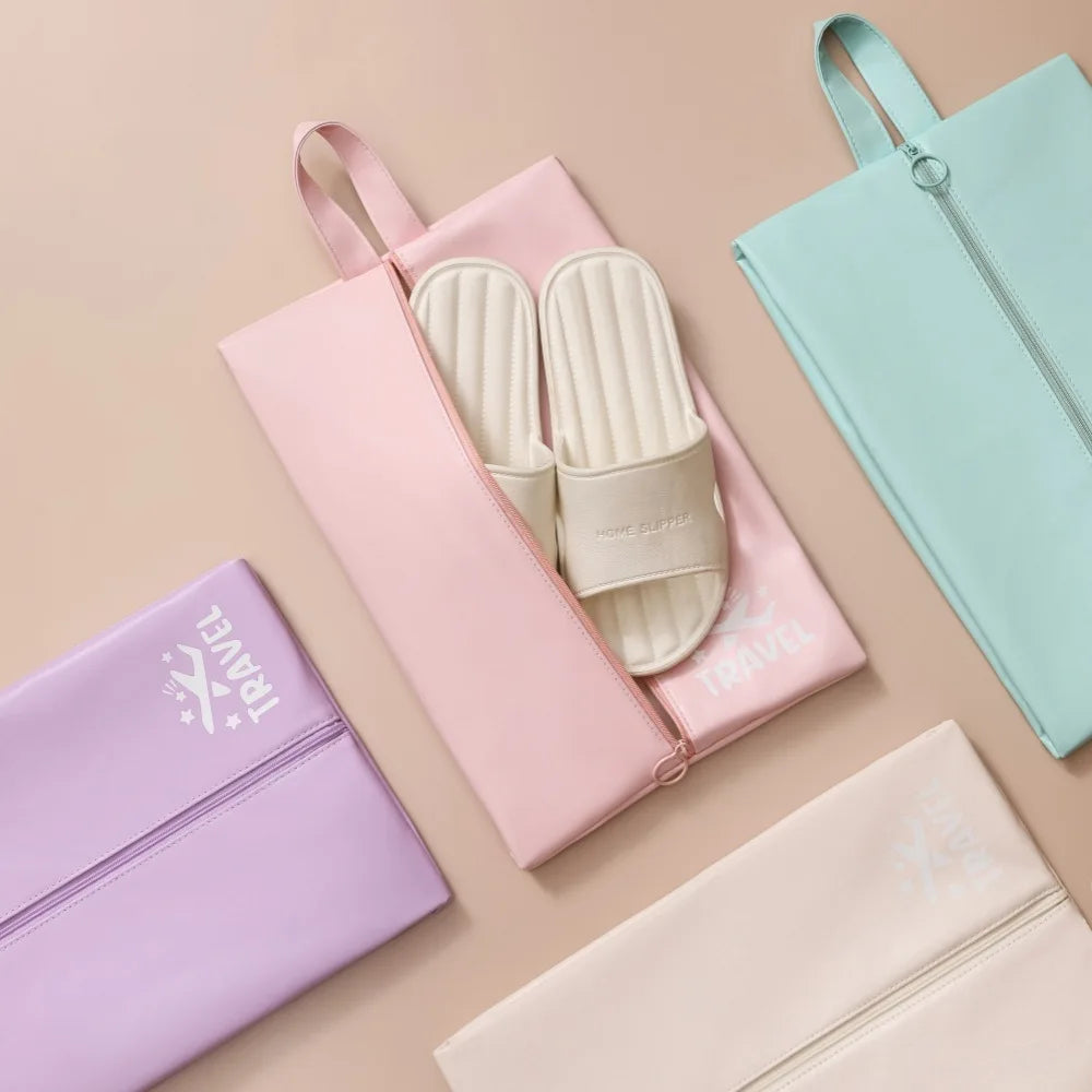 Foldable Water-Resistant Oxford Shoe Pouch, 40 x 20 or 40 x 30 cm