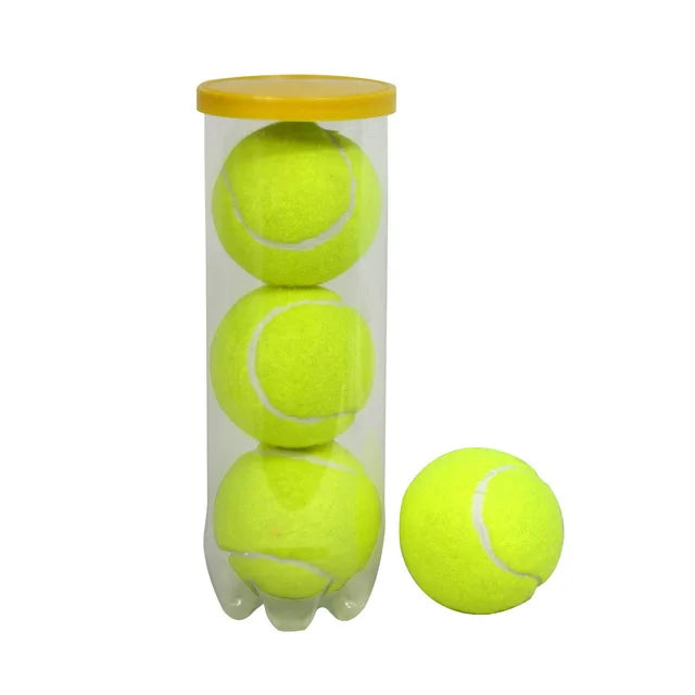 Durable 3 PK Adult Outdoor Padel Tennis Ball 65mm Diameter 125-135cm Bounce PET Rubber