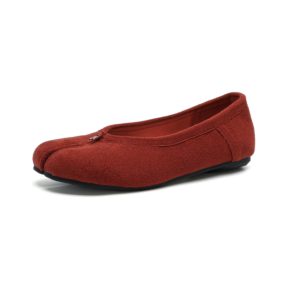 Suede Split-Toe Tabi Ballet Flats with Soft Sole, EU 35–43 - image 5