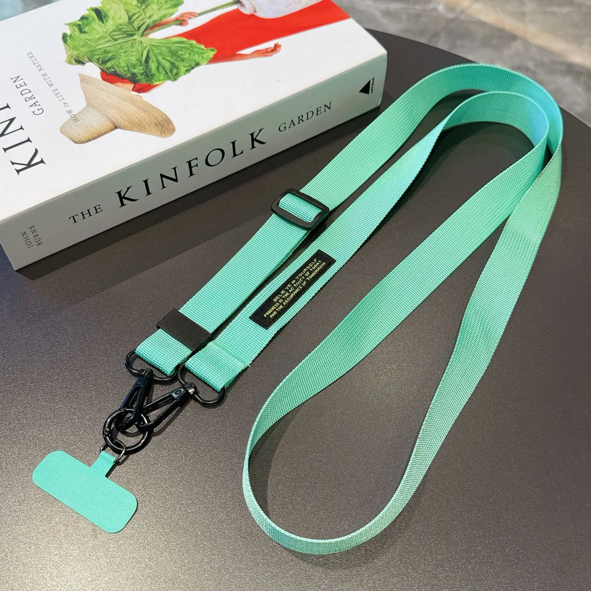 Wide Woven Nylon Phone Lanyard for Crossbody or Neck Wear, 150 cm - image 6