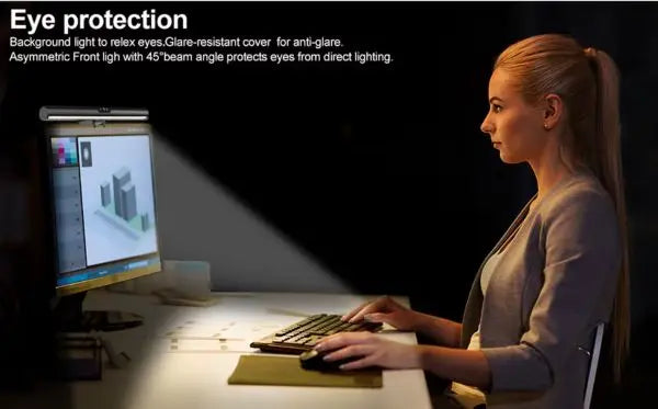 USB LED Monitor Light Bar Wireless Remote Glowing Screen Hanging Lamp PC Desktop Desk