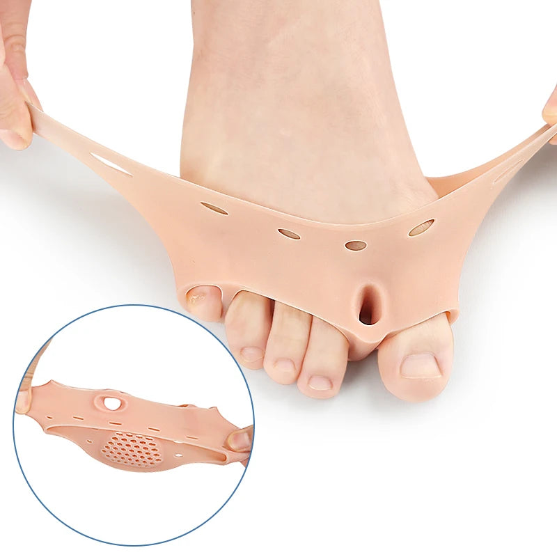 Gel Toe Separator with Metatarsal Pad, Soft Breathable Silicone - image 5