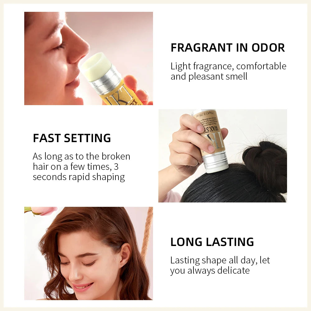 Hair Wax Stick Strong Hold Non-Greasy Anti Frizz Edge Control