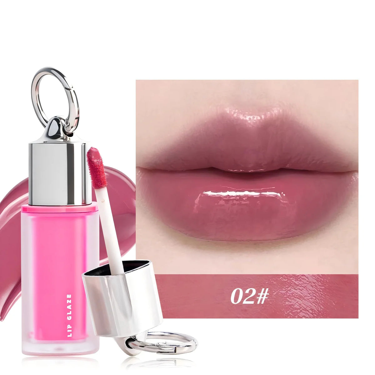 Mirror-Effect Transfer-Proof Lip Glaze, Non-Stick Cup, 3.8 ml