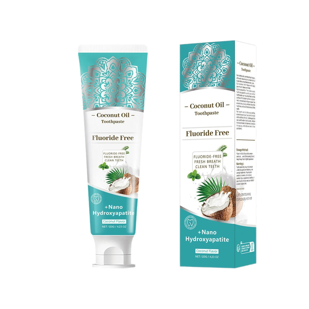 Coconut Oil Herbal Toothpaste with Nano-Hydroxyapatite, Mint, 120 g - image 6