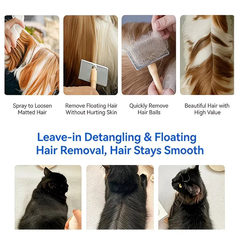 Anti-Static Detangling Spray for Cats and Dogs, Fluffy Coat, 150 ml - image 3