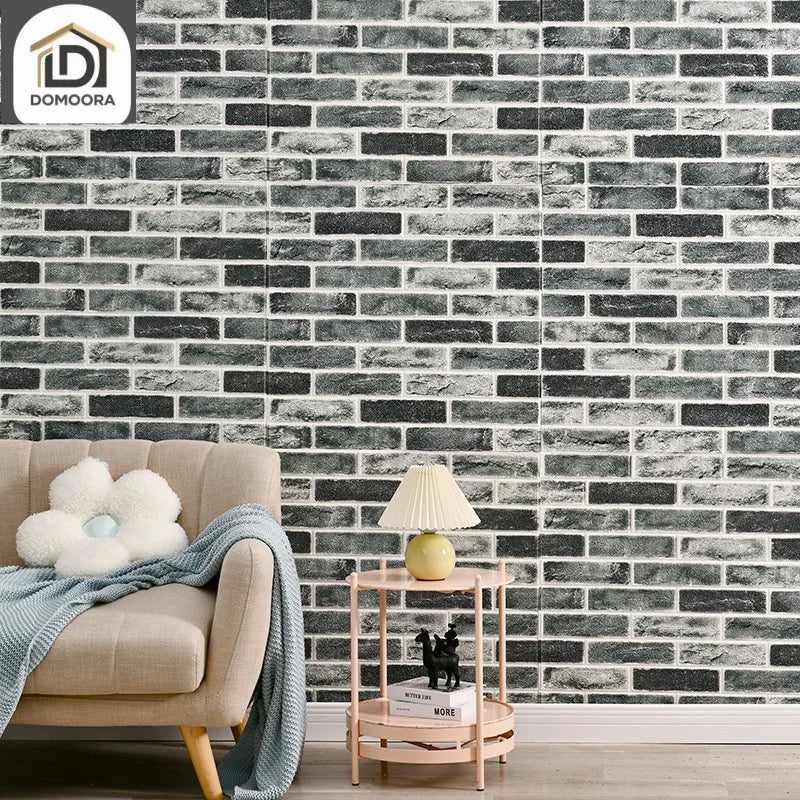 Faux Brick Peel and Stick Wallpaper, Waterproof Vinyl Wall Covering - image 2