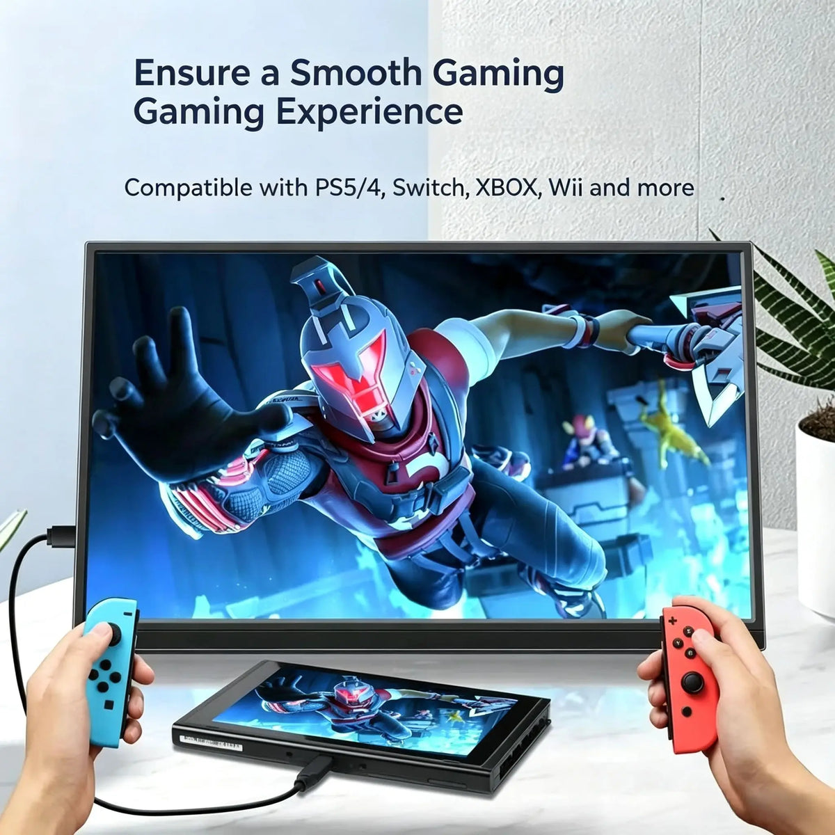 14" 1920x1200 IPS Portable Monitor, 16:10, Dual Speakers and Stand - image 4