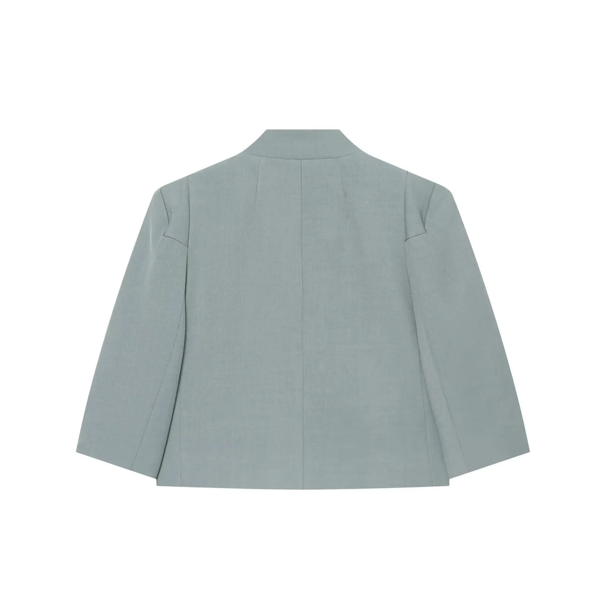Summer Short-Sleeve Cropped Blazer with Stand Collar, XS–L - image 2