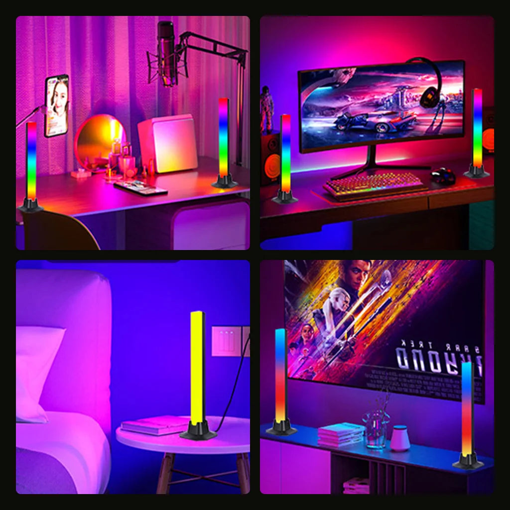 APP Remote Control Light Bar Smart WIFI Home Theater TV Ambient RGBIC Monitor Lamp Voice