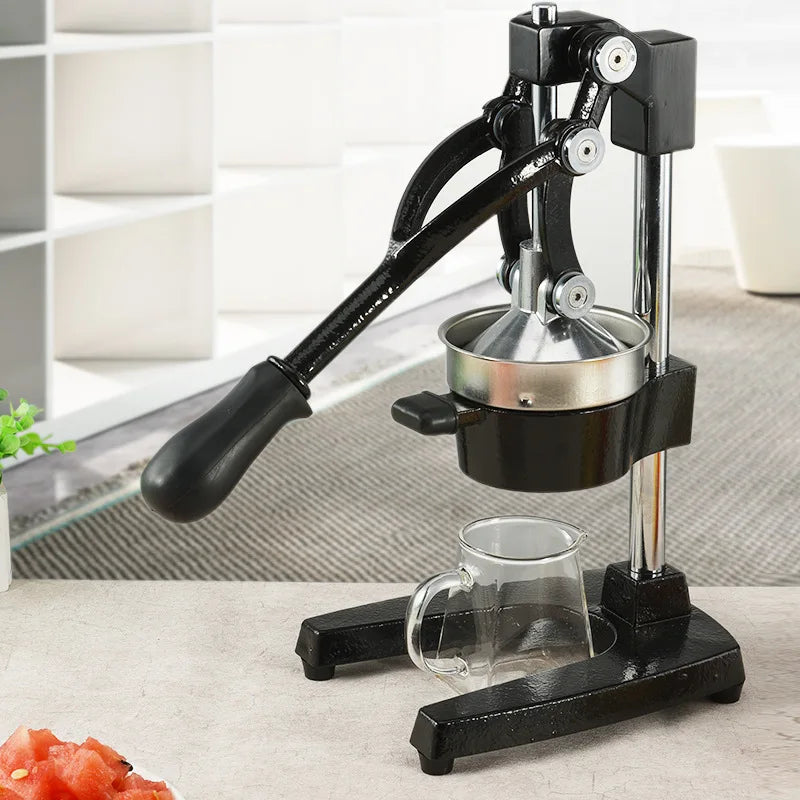 Heavy-Duty Hand-Crank Manual Juicer, Cast Iron and Stainless Steel - image 2